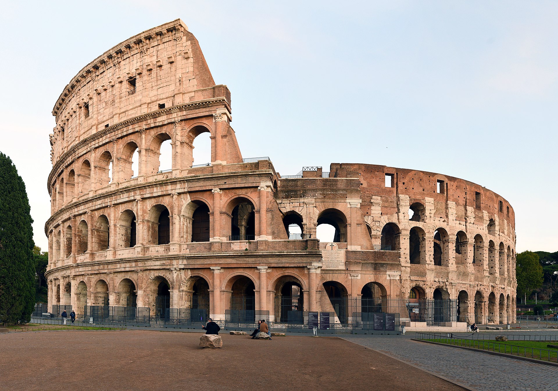 The Colosseum amphitheatre in Rome