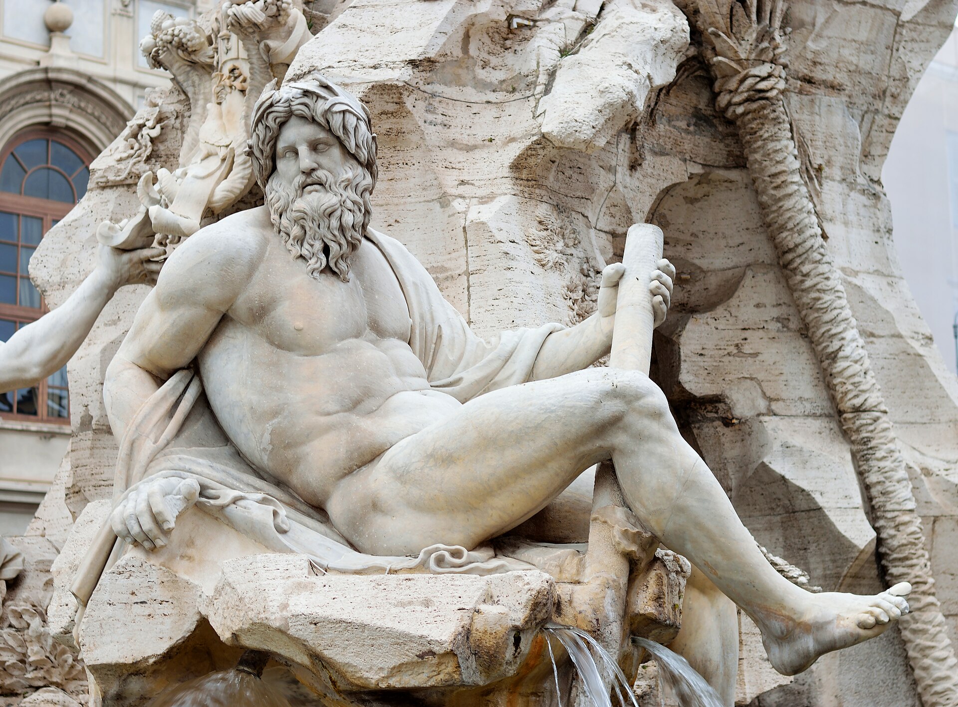 Piazza Navona and its fountains in Rome