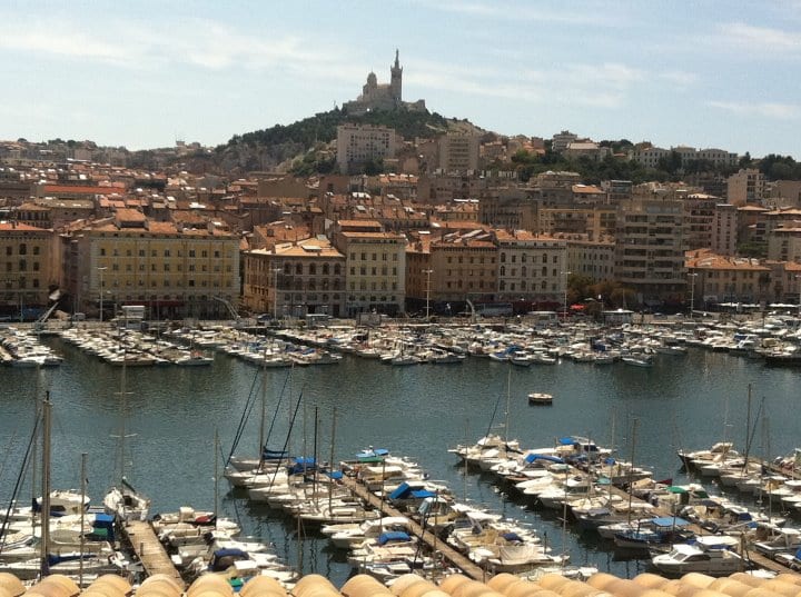 Vieux-Port harbour basin and quayside in Rome